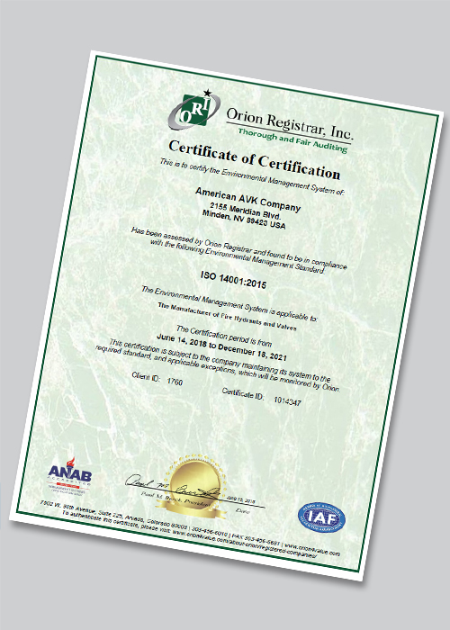 ISO 14001 - Registration