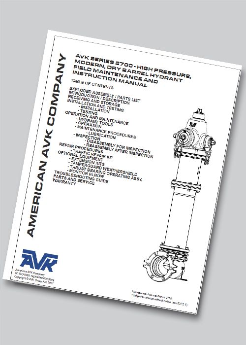 Series 2700 Field Maintenance & Instruction Manual pre - 2016