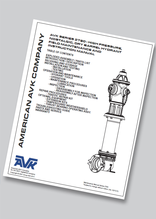 Series 2780 Field Maintenance & Instruction Manual - pre 2016