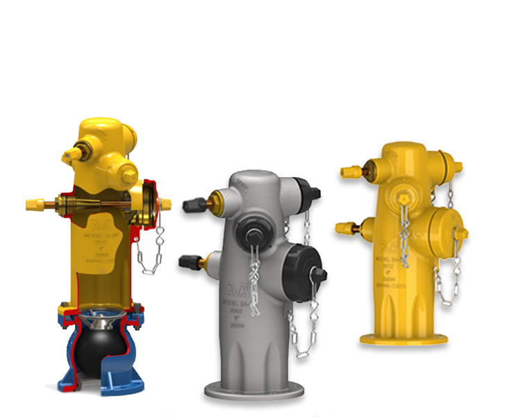 A complete line of wet barrel hydrants designed for high flows and low maintenance. 